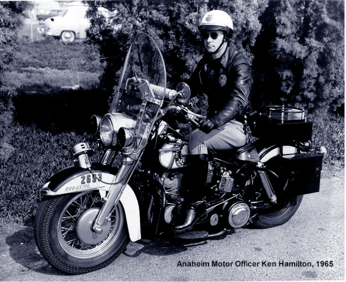 Anaheim Motor Officer Ken Hamilton, 1965