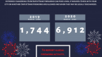 Illegal Firework Calls - 2019 vs. 2020