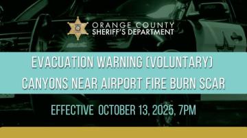 Airport Fire Evacuation Warning 10-13-25