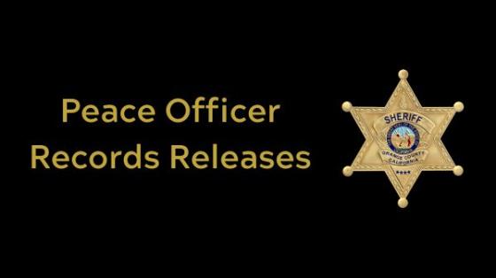 Peace Officer Records Releases