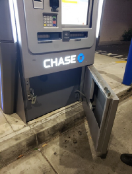 Broken CHASE ATM machine