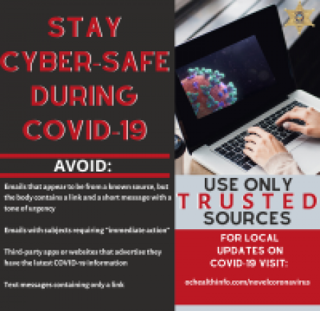 Stay Cyber-Safe during COVID-19. Us only trusted sources